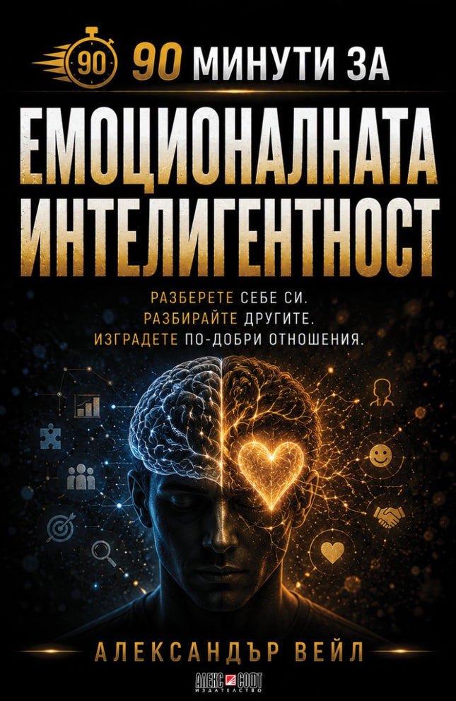 Предна корица на книгата 90 минути за Емоционалната интелигентност на Александър Вейл
