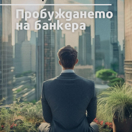 Предна корица на книгата Пробуждането на банкера на Калоян Кирилов