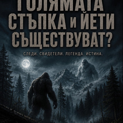 Предна корица на книгата Ами ако… Голямата стъпка и Йети съществуват на Елиас Кроу