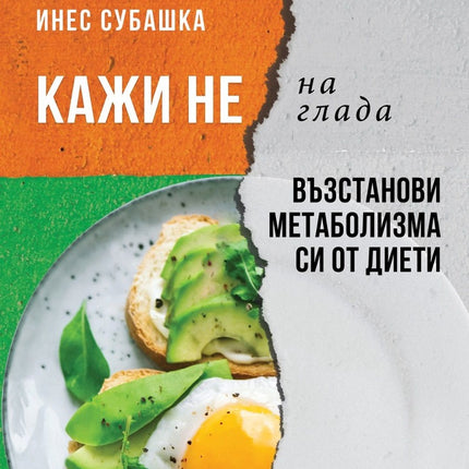 Предна корица на книгата Кажи не на глада - Възстанови метаболизма си от диети - ново издане на Инес Субашка