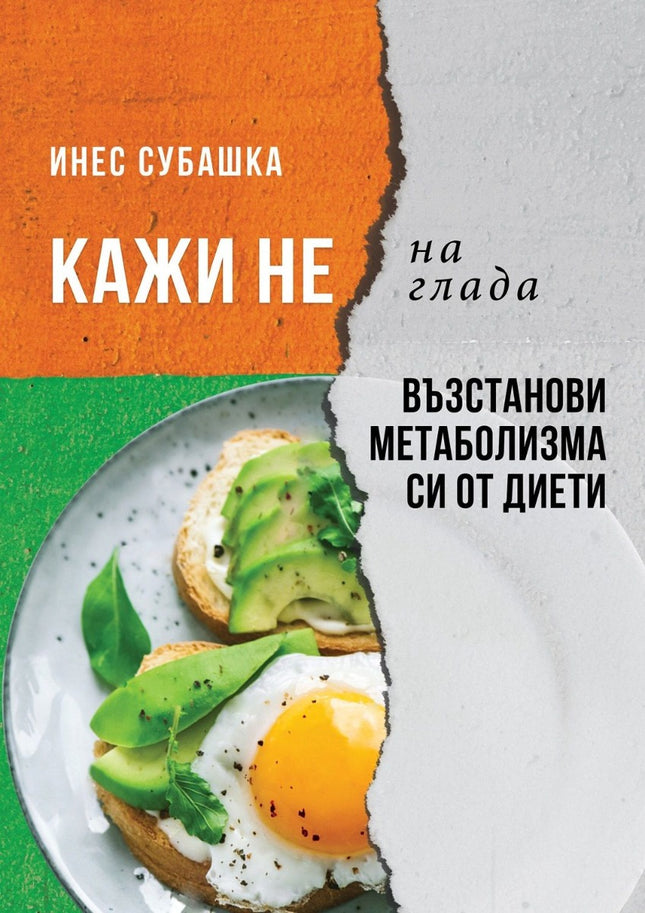 Предна корица на книгата Кажи не на глада - Възстанови метаболизма си от диети - ново издане на Инес Субашка