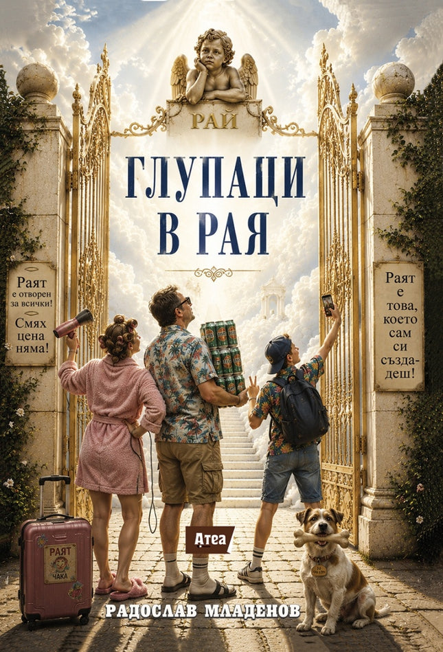 Предна корица на книгата Глупаци в рая на Андрея Илиев