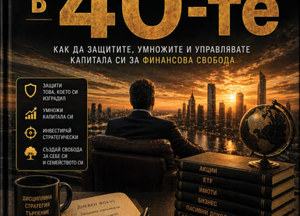 Предна корица на книгата Инвестиране в 40-те на Даниел Харингтън