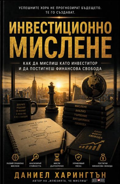 Предна корица на книгата Инвестиционно мислене на Даниел Харингтън