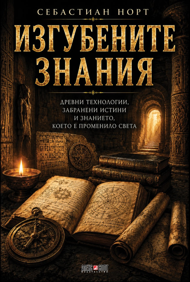 Предна корица на книгата Изгубените знания на Себастиан Норт