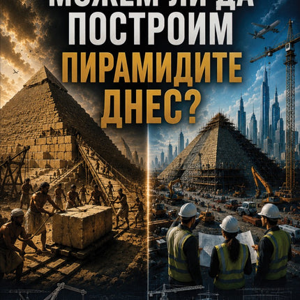 Предна корица на книгата Можем ли да построим пирамидите днес на Джулиан Крос