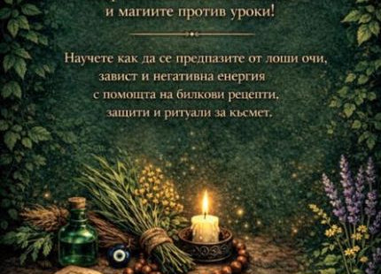 Билки срещу уроки - Как да се предпазим от зли сили, черна магия и негативна енергия