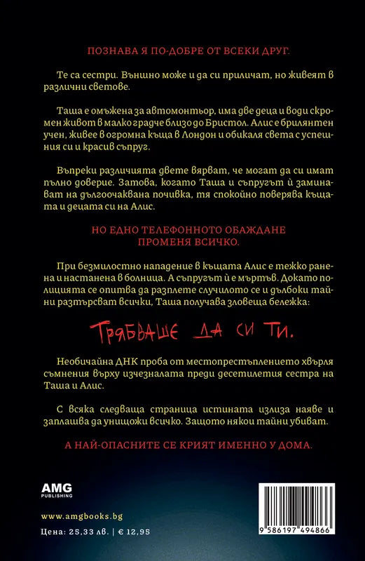 Корица на книгата 'Грешната сестра' от Клеър Дъглас