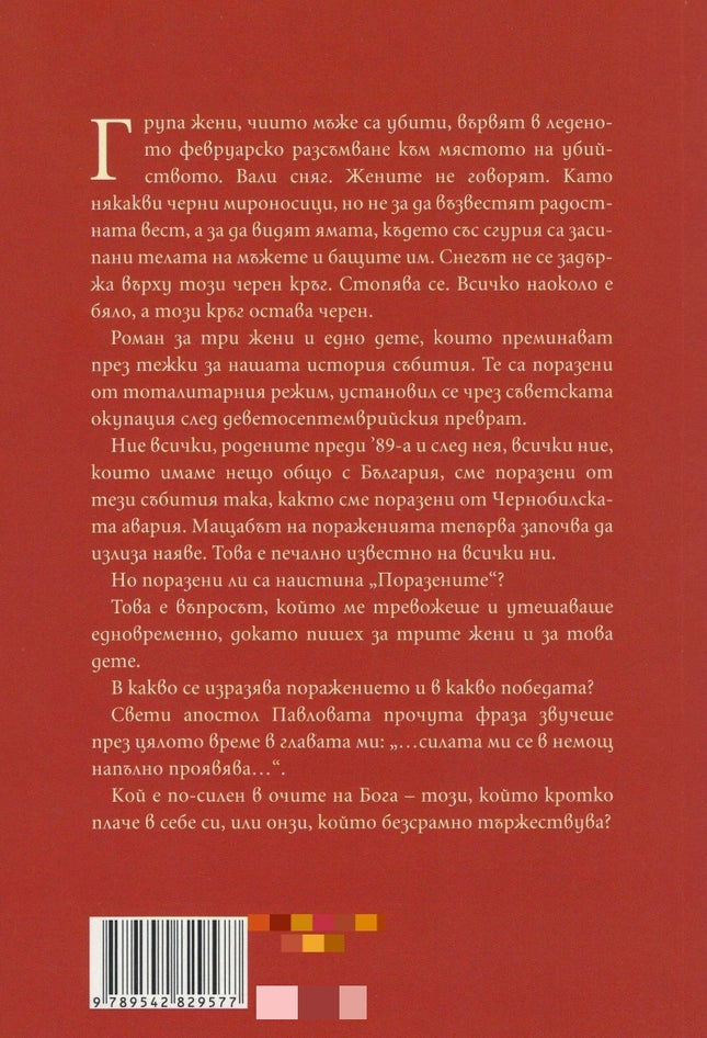 Корица на книгата 'Поразените' от Теодора Димова