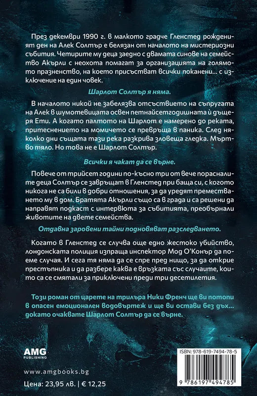 Корица на книгата 'Някой виждал ли е Шарлот Солтър?' от Ники Френч