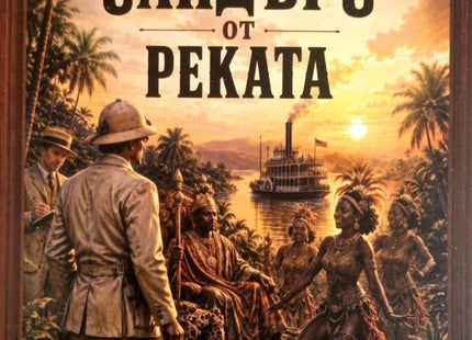 Предна корица на книгата Сандърс от реката на Едгар Уолъс