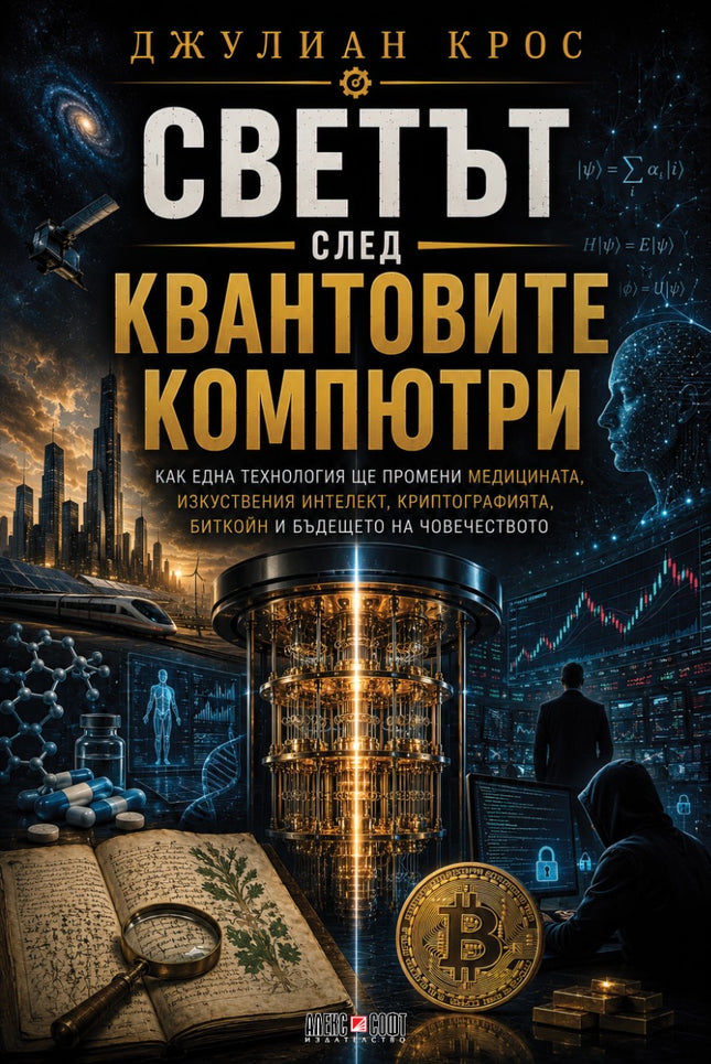 Предна корица на книгата Светът след квантовите компютри на Джулиан Крос